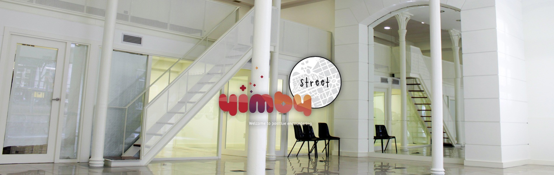 Espacio YIMBY STREET II con logo YIMBY